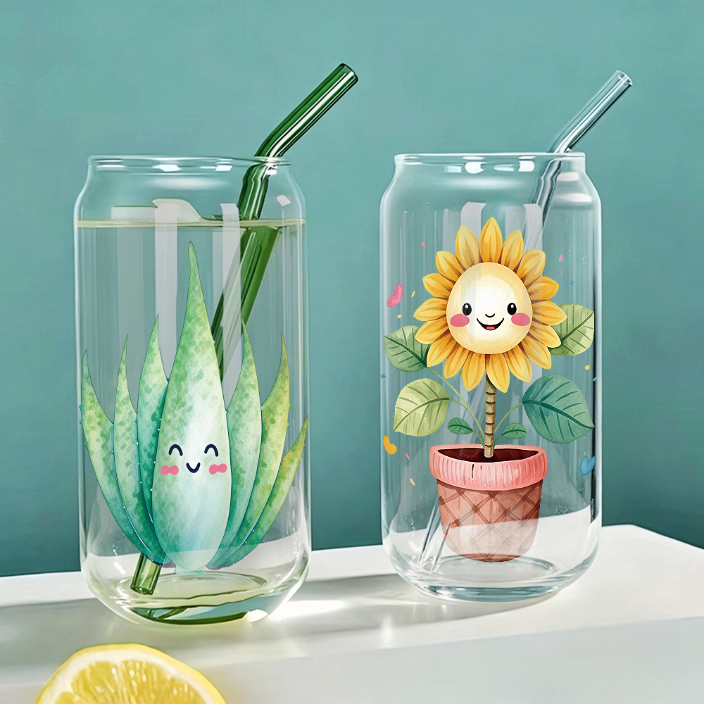 8pcs Aloe Vera Sunflower UV DT - Aloe Vera Pot のレビューと価格