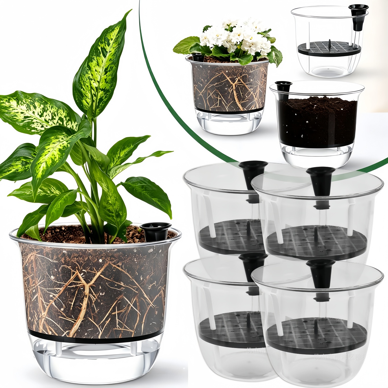 2Pcs Self-Watering Pot, Self-W - Aloe Vera Pot のレビューと価格