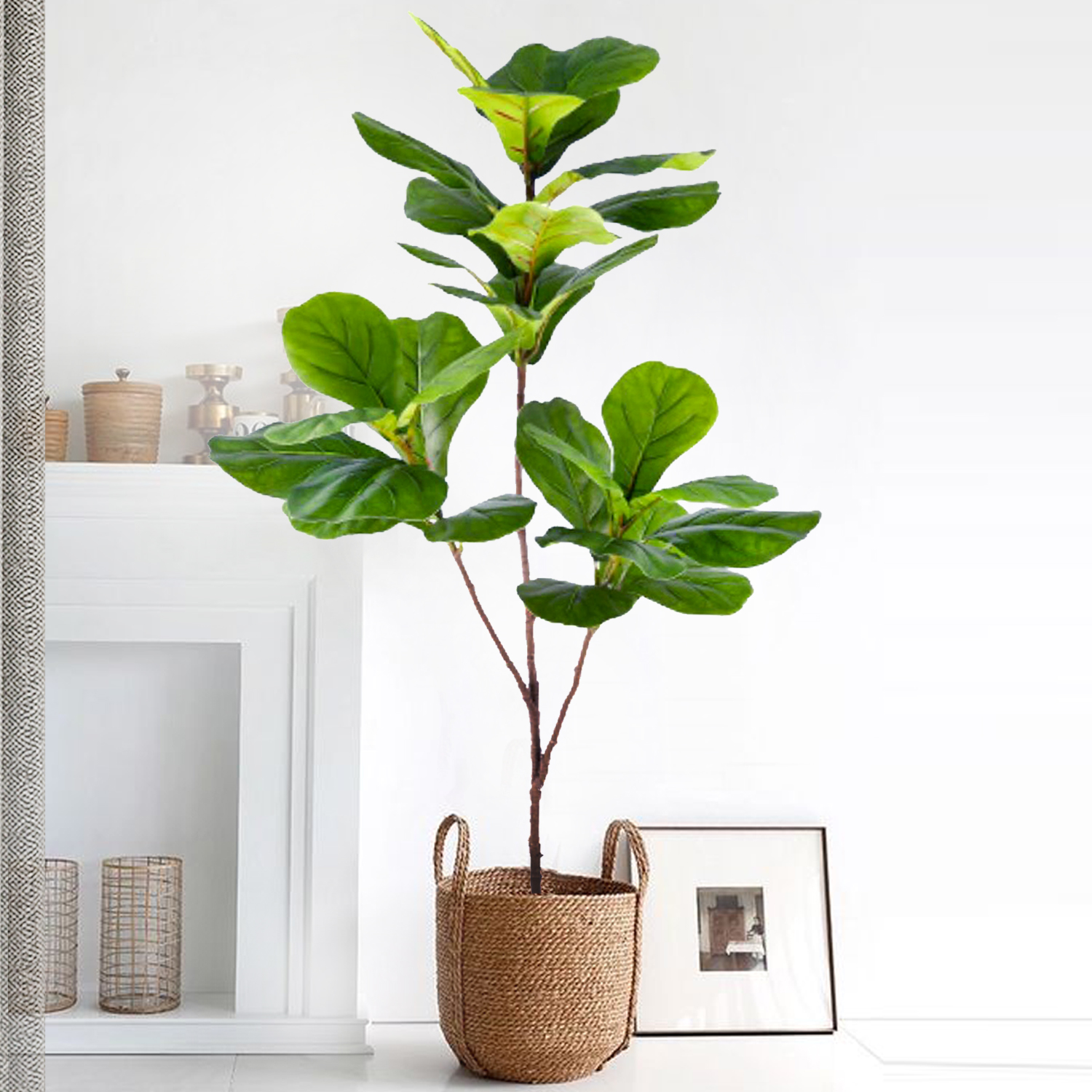 45-135cm  Artificial Fiddle Le - Ficus Lyrata Tree のレビューと価格