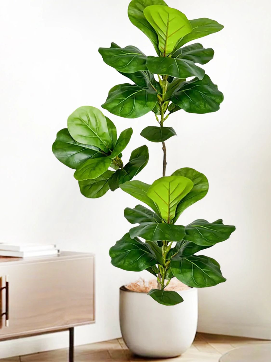 45-135cm  Artificial Fiddle Le - Ficus Lyrata Tree のレビューと価格