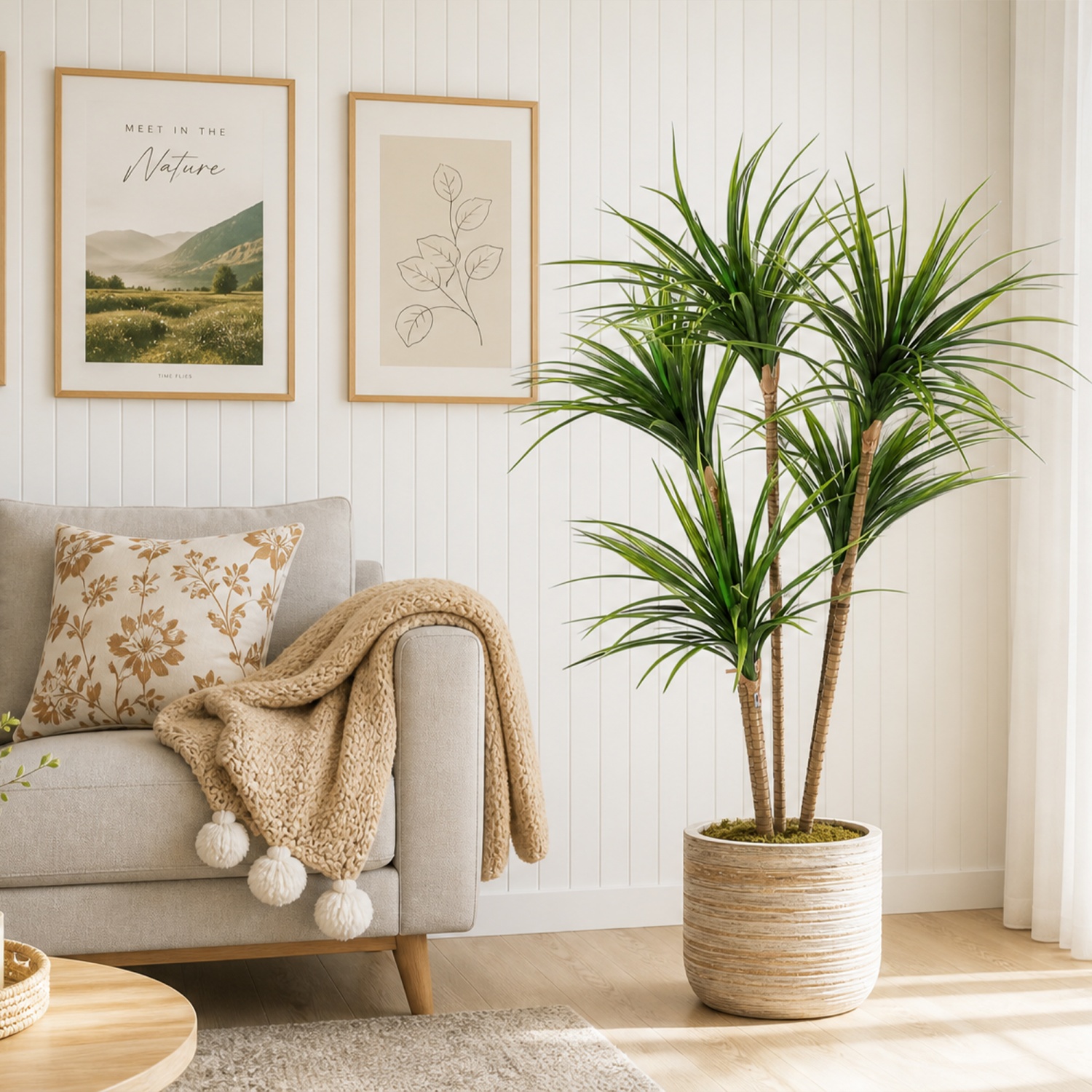 4.27FT/5 FT Artificial Dracaen - Dracaena Marginata のレビューと価格