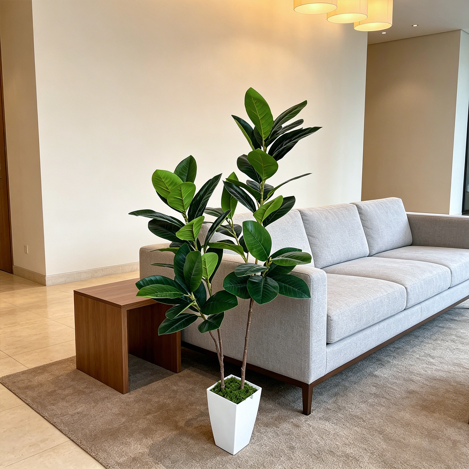 130cm/4.3ft Artificial Ficus L - Ficus Lyrata Tree のレビューと価格