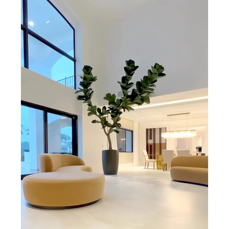Artificial Plants Indoor Potte - Ficus Lyrata Tree のレビューと価格
