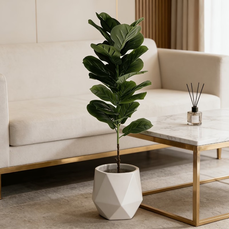 1Pc 100cm Artificial Ficus Lyr - Ficus Lyrata Tree のレビューと価格