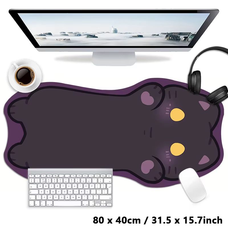 VIKAMA Cute Cartoon Black Cat  - Tradescantia Purple のレビューと価格