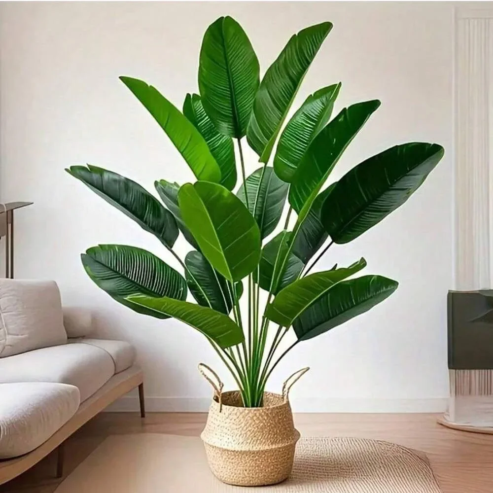 1pc 18 Leaves Artificial Plant - Ficus Lyrata Tree のレビューと価格