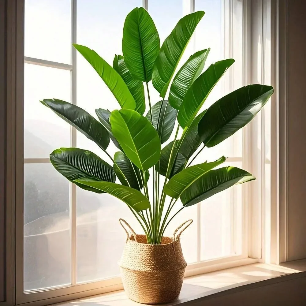 1pc 18 Leaves Artificial Plant - Ficus Lyrata Tree のレビューと価格