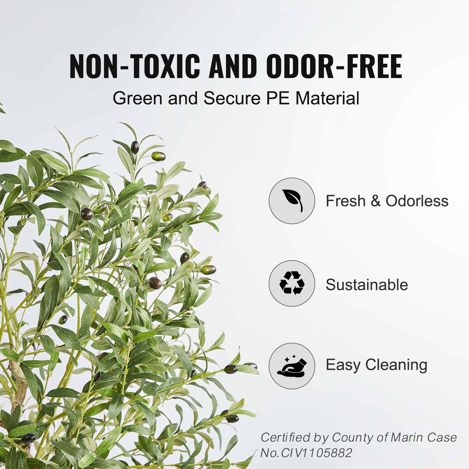 SucceBuy Artificial Olive Tree - Ficus Lyrata Tree のレビューと価格