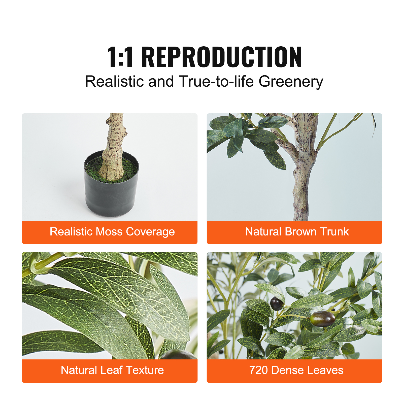 SucceBuy Artificial Olive Tree - Ficus Lyrata Tree のレビューと価格