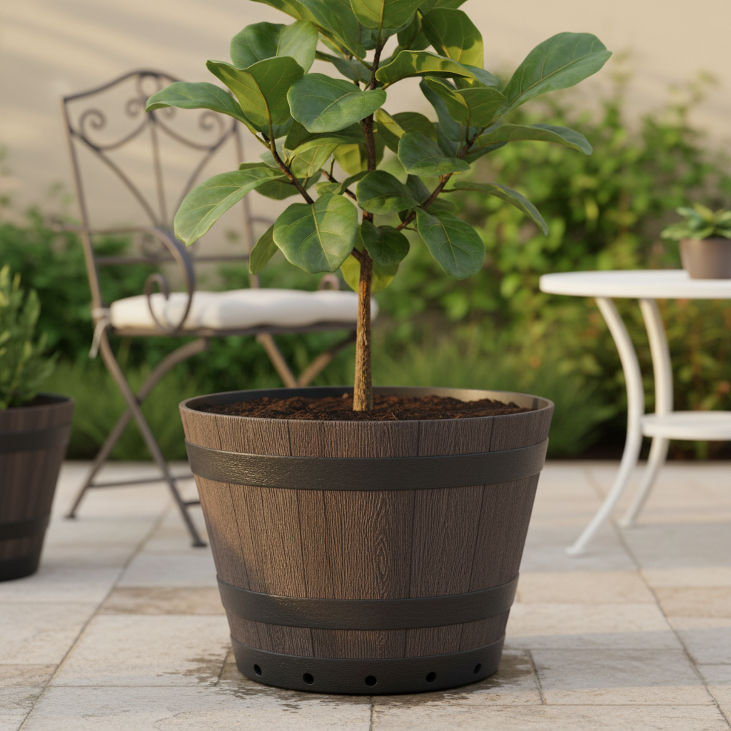 Large Floor Flowerpot Resin Wo - Aloe Vera Pot のレビューと価格