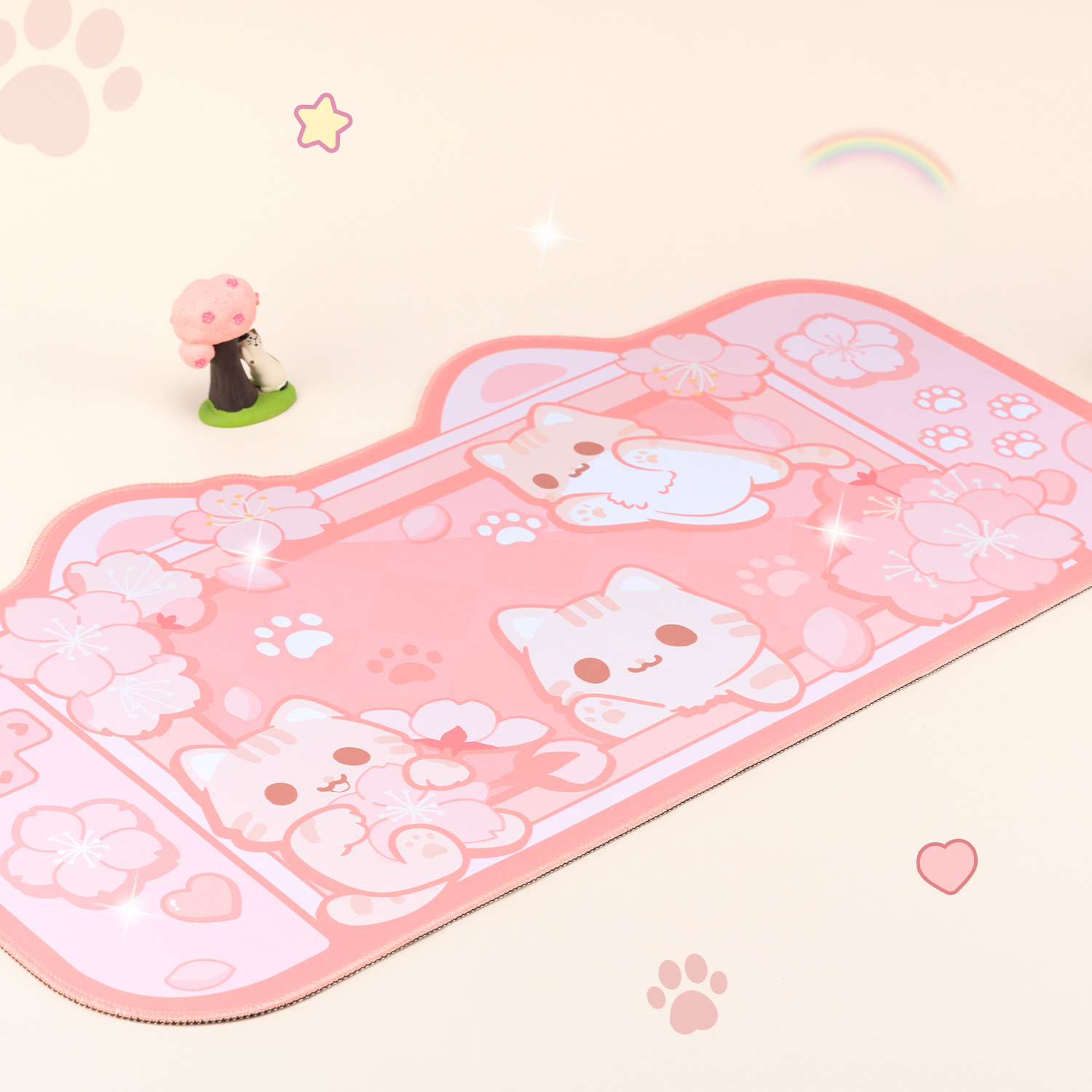 Kawaii Animals Desktop Keyboar - Tradescantia Purple のレビューと価格