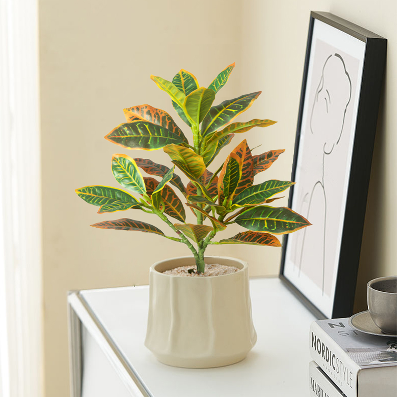 24-41cm Artificial Plants Fake - Ficus Lyrata Tree のレビューと価格
