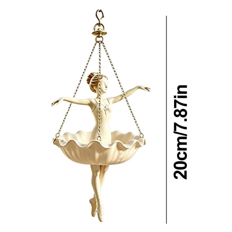 Resin Ballet Dancer Hanging Pl - Spider Plant Hanging のレビューと価格