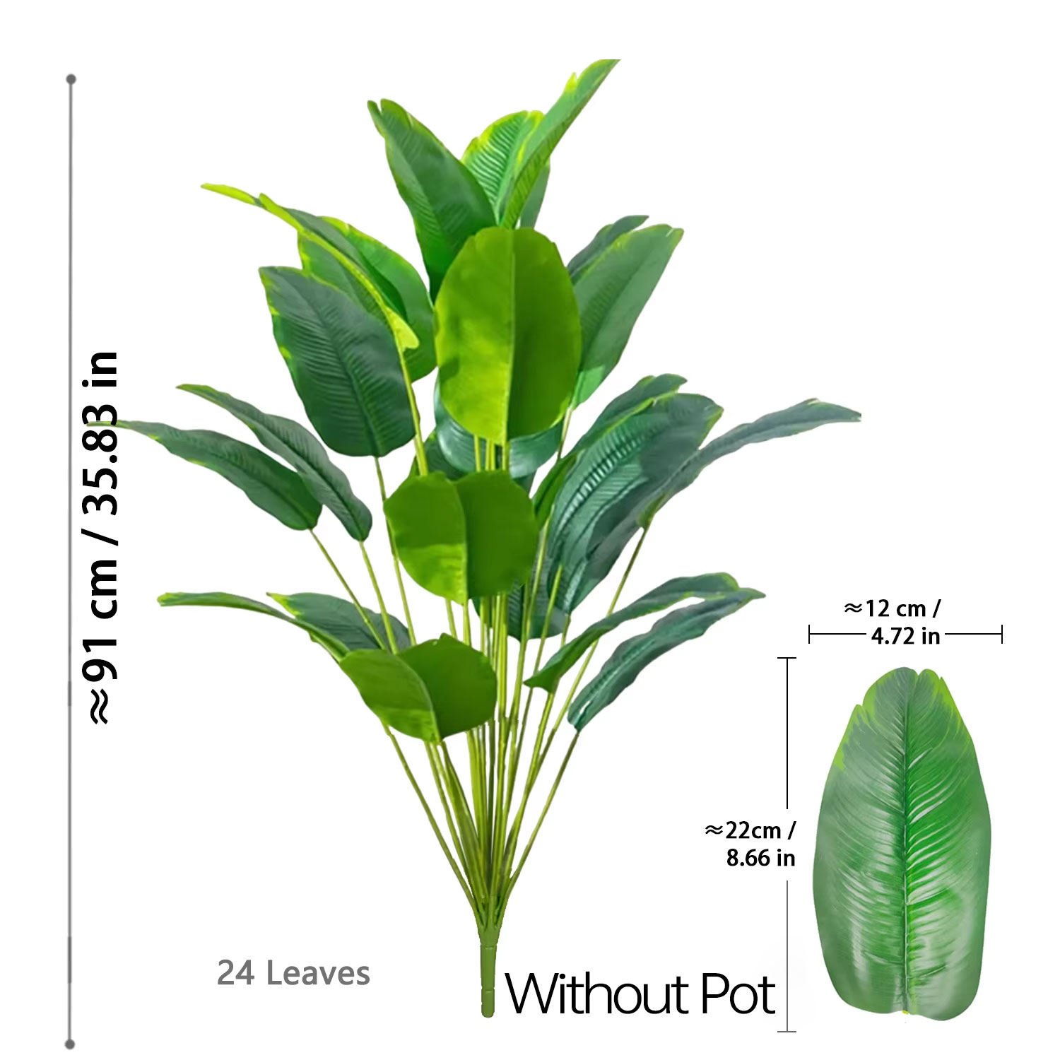 67-112cm Artificial Plants Lar - Ficus Lyrata Tree のレビューと価格