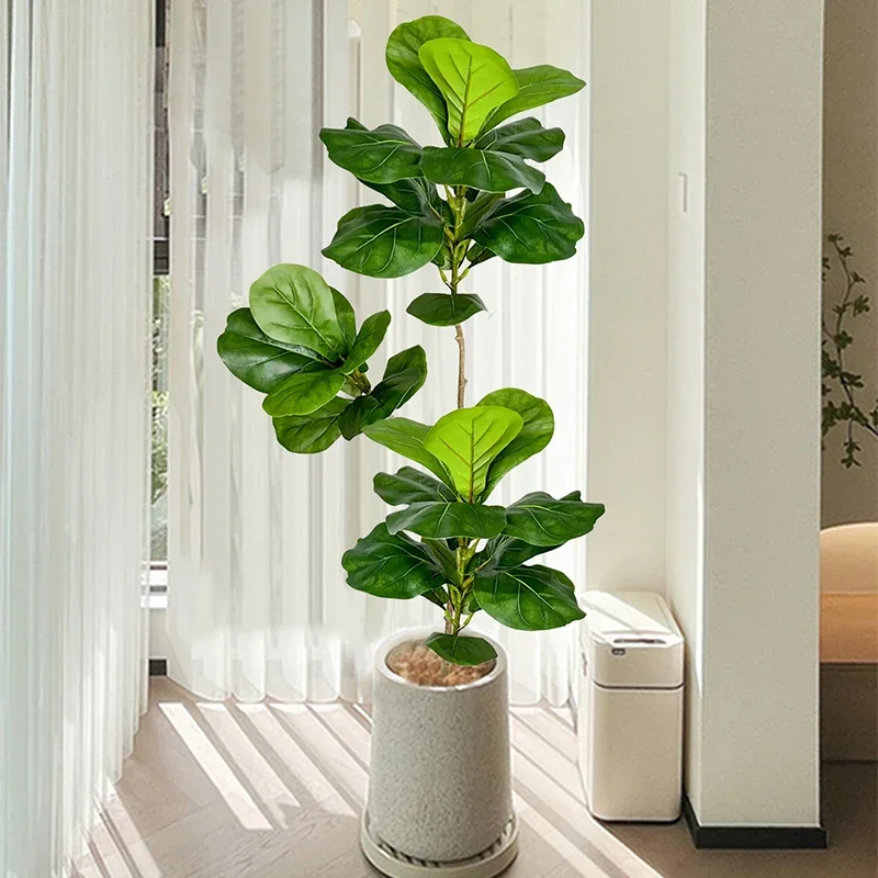 2-4.9FT Large Artificial Ficus - Ficus Lyrata Tree のレビューと価格