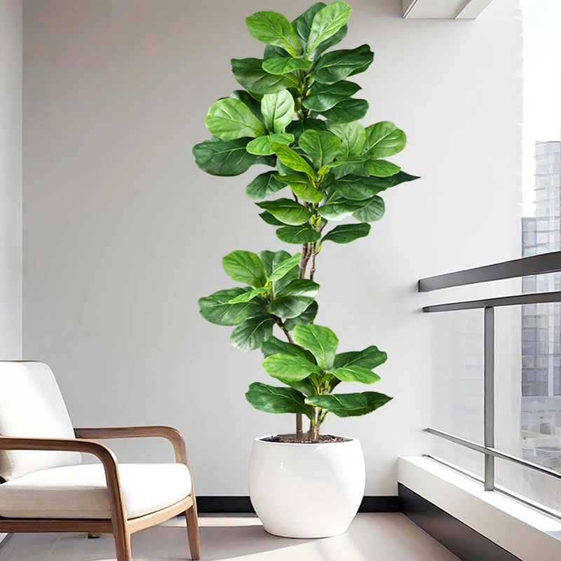 2-4.9FT Large Artificial Ficus - Ficus Lyrata Tree のレビューと価格