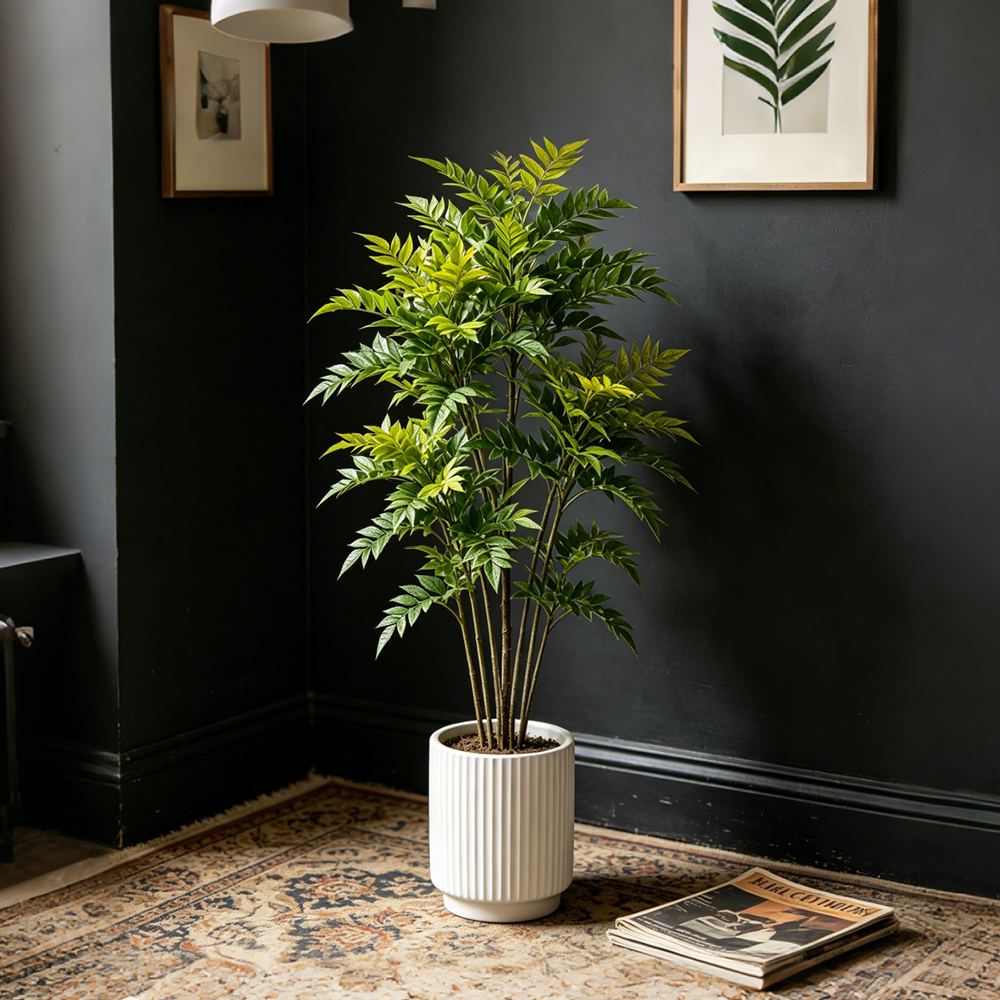 73-135cm Artificial Nandina Pl - Ficus Lyrata Tree のレビューと価格