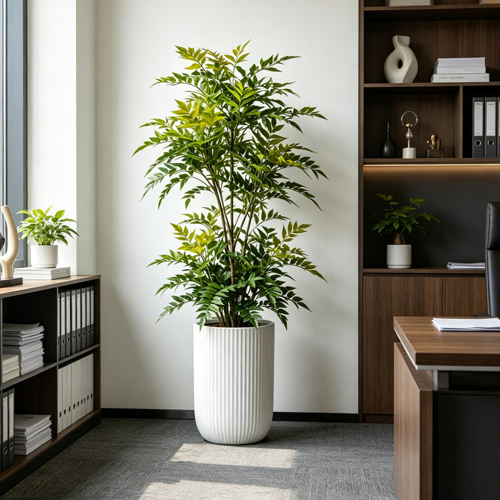 73-135cm Artificial Nandina Pl - Ficus Lyrata Tree のレビューと価格