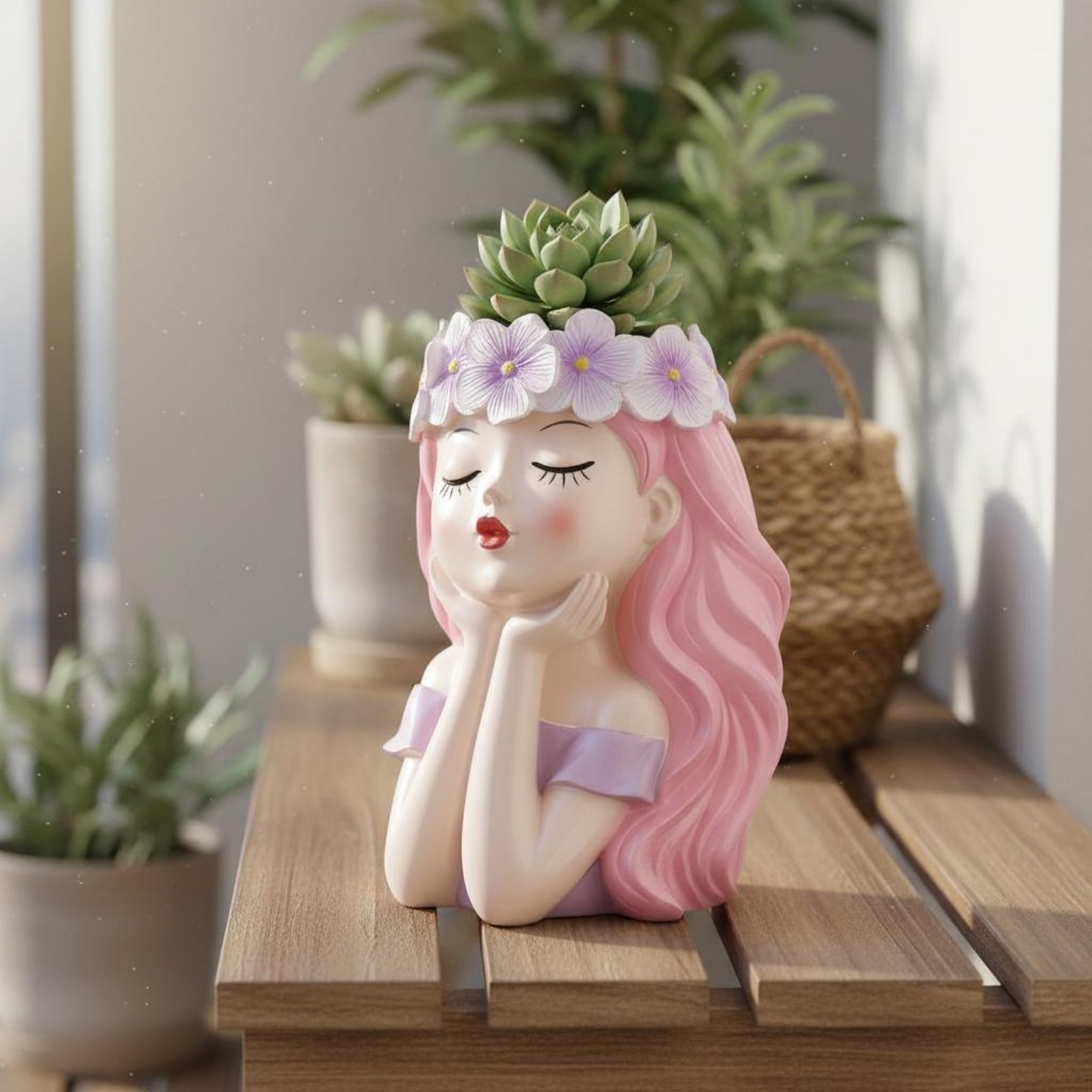Fairy Plant Pot Creative Desig - Echeveria Succulent のレビューと価格