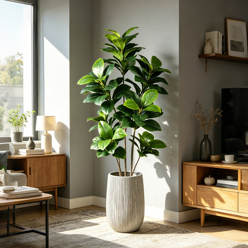 74-140cm Large Artificial Bany - Ficus Lyrata Tree のレビューと価格