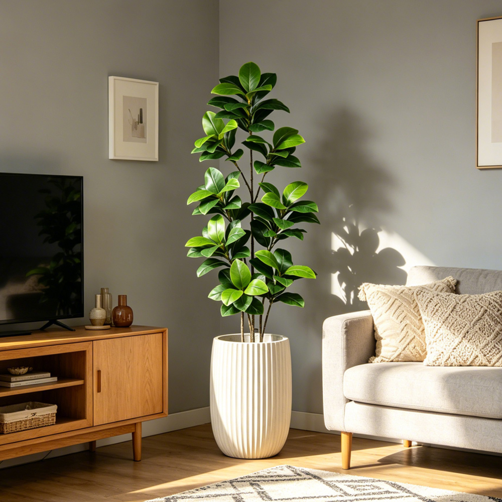 74-140cm Large Artificial Bany - Ficus Lyrata Tree のレビューと価格