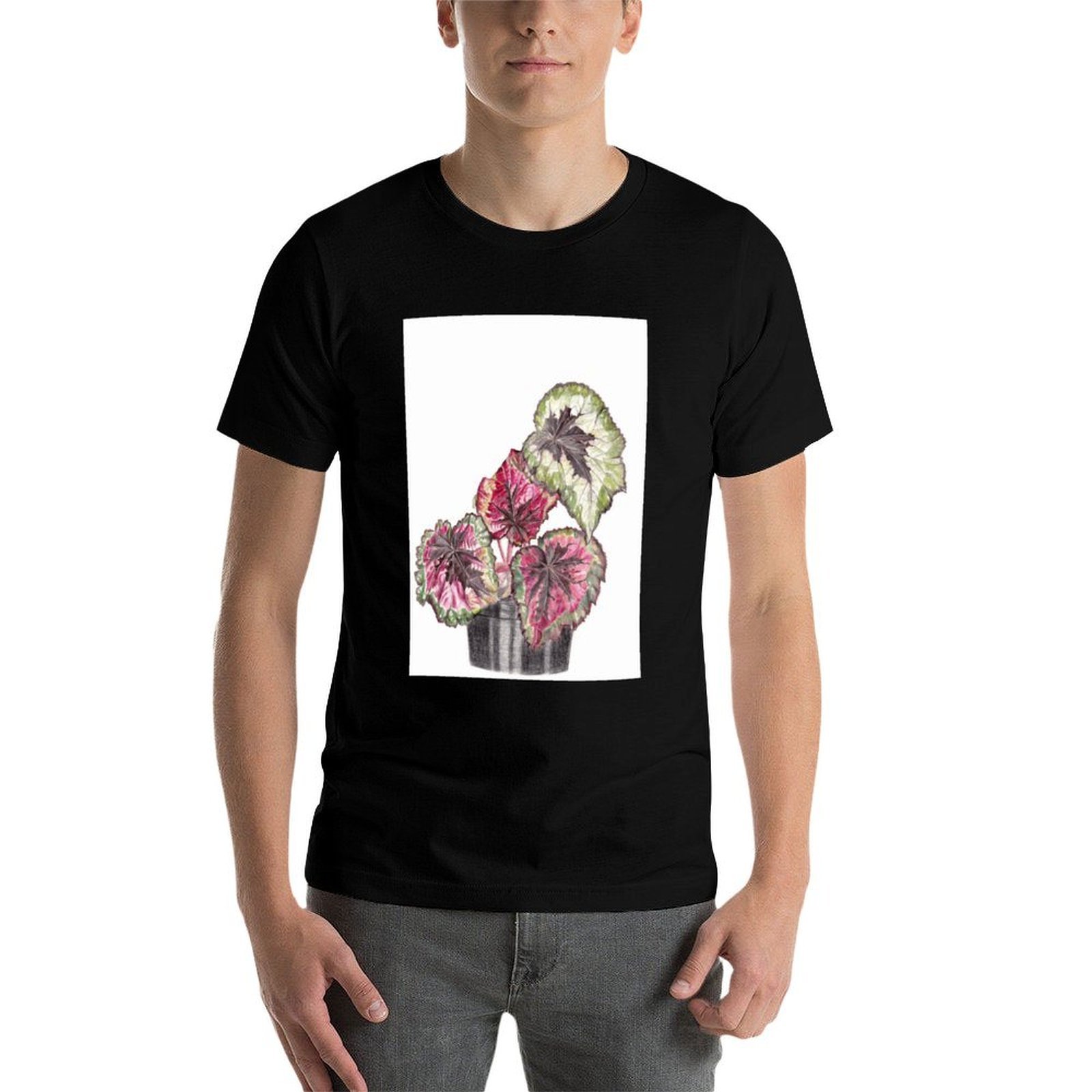 Begonia Rex T-Shirt Simple Gra - Begonia Rex のレビューと価格